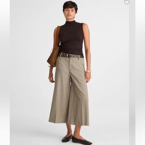 Madewell High-Rise Culottes in Wool-Blend